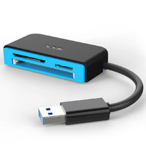 飚王（SSK） SCRM330 高速USB3.0多合一读卡器 支持TFSDCF等手机相机卡(黑色)