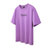 2019夏季新款短袖T恤男 紫色男士圆领上衣半袖男士帅气(粉红色 XL)