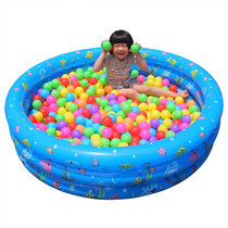 七彩宝宝海洋球 马卡龙波波球球塑料戏水玩具 儿童游戏屋彩色球池 马卡龙色50只5.5CM网袋装 海洋球(多彩300只5.5CM+1.3米充气球池 默认版本)