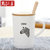 角拓者 马克杯子陶瓷带盖带勺咖啡杯简约欧式文艺大口创意情侣日式(斑马)