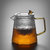 玻璃茶壶单壶耐高温花茶壶茶水分离煮茶壶套装茶具家用过滤泡茶壶(750ml菱山壶)