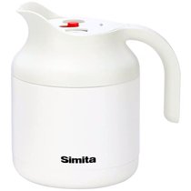 德国Simita保温水壶家用大容量不锈钢暖热水瓶办公室时尚泡茶壶1500ML(白色)