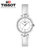 天梭(TISSOT)手表 弗拉明戈系列皮带石英女表T094.210.16.011.00(白色 皮带)