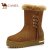 CAMEL 骆驼女靴2013冬季新款中跟套筒休闲时装靴流苏磨砂皮81272601(黄棕 40)