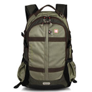 瑞士军刀欧美时尚休闲双肩包时尚商务背包旅行包15.6寸黑色SW8350(绿色)