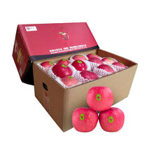 京觅陕西洛川富士苹果21-24个一级铂金果约4.7kg 单果约180-270g 中秋礼盒 新生鲜水果