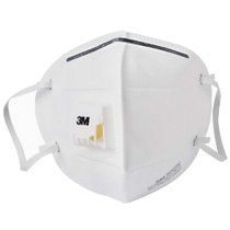 3M 9001V 防PM2.5颗粒物防护口罩 防雾霾粉尘带呼吸阀劲滤面罩 耳带式 1包3只