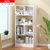 简易书架置物架家用小型客厅落地小书柜儿童窄柜学生卧室收纳柜子(白色)
