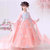 汉服女童古装中国风2021新款夏季儿童装夏装古风襦裙超仙女孩唐装(160 粉色长袖)