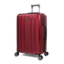 DELSEY法国大使万向轮行李箱 新款硬箱 飞机轮旅行箱  25寸无前置口袋(红色 25寸)