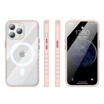 苹果手机壳磁吸 iPhone13ProMax保护套 magsafe磁吸充电壳超薄防摔壳(粉红色 iPhone 13 mini)