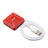 飚王（SSK）SHU027 集线器HUB 一拖四口笔记本接口分线器(红色)