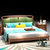 北欧实木床现代简约 床软靠1.8米双人床主卧家具  1800mm*2000mm 框架结构(实木床(合成皮))