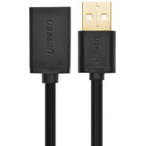 绿联(UGREEN) 10316 USB2.0延长线 公对母数据线 2米(计价单位根)黑色