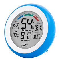 欧达时触屏电子温湿度计室内温度表高精度家用婴儿房卧室温计(蓝色)