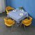 北欧桌布布艺防水防烫防油免洗茶几餐桌布正方形家用 pvc方桌台布kb6(蓝色大格(免洗防油) 90*90cm)