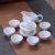 茶具套装青花陶瓷家用泡茶器功夫盖碗整套简约茶杯(8件套（高白瓷）荷花)