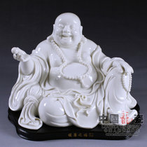 中国龙瓷 健康之福(弥勒)佛像家居装饰品摆件