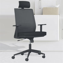 亿景鸿基 办公椅转椅高靠背大班椅人体工学家用电脑椅网布 转椅黑坐垫(黑 YX10)