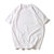 主推款 棉日系t恤圆筒宽松不透短袖重磅纯色打底空白衫tshir定制(白色 XL)