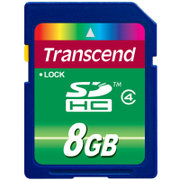 创见（Transcend）8GB Class4 SDHC存储卡（Class4规格、超值SD卡、超大存储容量、符合RoHS规范)