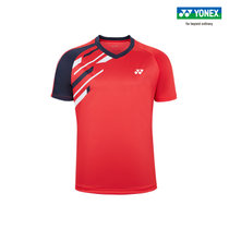 YONEX尤尼克斯速干羽毛球服yy短袖透气舒适款比赛训练110170BCR(红色 XL)