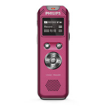 飞利浦录音笔VTR5800 MP3数字降噪FM收录 高清电话录音 收音机(红色)