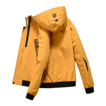 VINBORLEE外套男士2021春季新款ins青少年潮流休闲上衣服韩版帅气夹克衫DQC8808(黄色 XL)