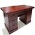 华杭 办公桌油漆木皮1.4米办公桌职员桌办公用桌子 HH-BG8501(红胡桃色 油漆)