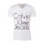 Calvin Klein男士时尚休闲印花短袖T恤 J30J300635(白色 XXL)