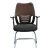 家用网布椅 电脑椅 弓架椅 A-802-3 咖啡色