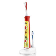 飞利浦（Philips）儿童电动牙刷 儿童用充电式声波震动牙刷 清洁成长中牙齿  快速有效清洁(红 HX6311)