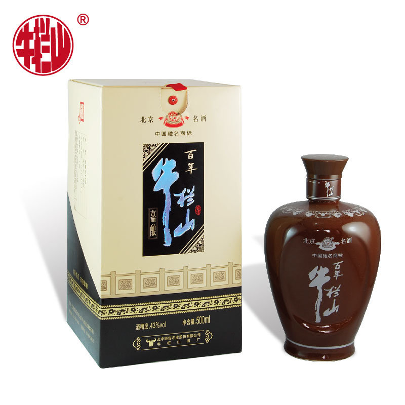 百年牛栏山清香嘉酿43度清香型500ml