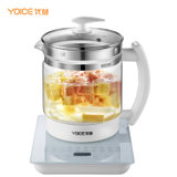 优益（Yoice）Y-YSH3养生壶 迷你全自动热水壶 加厚玻璃电水壶 煎药壶煮茶器 白色(1.5升)