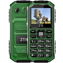 中兴（ZTE）中兴L618 GSM移动联通2G 三防老人手机 三防直板大字体大按键大声音户外备用手机老年人手机(绿色 官方标配)