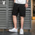 冰丝裤男士夏季薄款网眼速干运动休闲五分裤宽松加肥加大码空调裤 PB-DQC2022(深灰色 M)