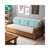 实木沙发床两用小户型现代简约双人三人位可折叠多功能实用小沙发(浅色)