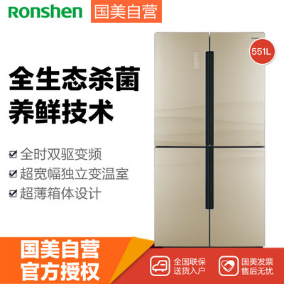 容声(Ronshen) BCD-551WKK1FPGA  551立升 对开门 冰箱 时尚外观 银河金