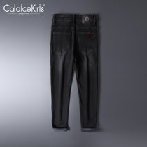 CaldiceKris （中国CK）2021秋季新款修身型韩版时尚弹力牛仔裤 CK-FS1048