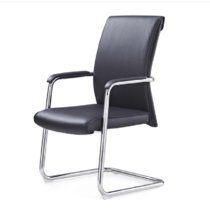 云艳YY-LCL675 办公椅家用电脑椅弓形椅皮椅职员会议椅休闲椅黑色(默认 默认)