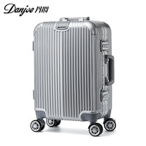 丹爵(DANJUE)新款20/24/28寸铝框拉杆箱男女通用行李箱 万向轮旅行箱 D23(银色 28寸)