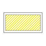 凯跃 宽：100 间隔：100mm  禁止阻塞线 黄色反光膜胶带/米(黄色)