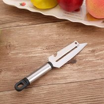 不锈钢水果刀削皮刀苹果土豆刮皮刀厨房多功能刀家用刀具(乌头款式-实惠2条装)