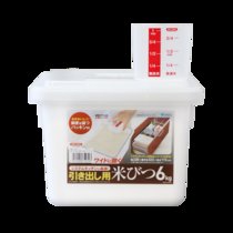 阿司倍鹭（ASVEL）日本进口米桶储米箱面粉桶 厨房家用米缸密封防潮防虫（6/ 12KG)(6kg)