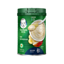 嘉宝(Gerber)米粉婴儿辅食 小米有机水果米粉 宝宝高铁米糊米粉2段250g(6-36个月适用)(有机香蕉苹果 225g*2)