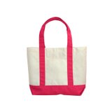 空间创意配色涤纶帆布环保袋（粉红色）（大号）
