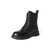森达2021冬季新款商场同款欧美ins机车风女休闲马丁靴4AB01DD1(39 黑色)
