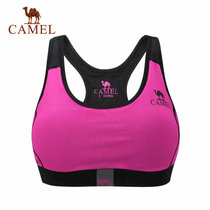 CAMEL 骆驼运动文胸 女款瑜伽健身健美跑步工型背心 A7S1U6121(玫红 XL)