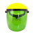 电焊打磨防护面罩浅绿色防强光焊工作业面屏防尘防溅劳保防护面具(浅绿色 1个)