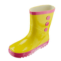 女孩橡胶公主儿童雨鞋女童防滑水鞋宝宝雨靴小孩套鞋保暖亲子款(黄色 36码（内长24.0cm))